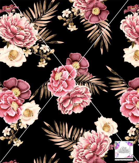 TDW3514_MA218 Chic Romance Tropics Floral Exclusive Print Design