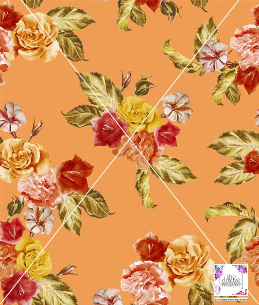 TDW3519_NC011 Vintage Roses Exclusive Print Design
