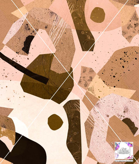 TDW3545_MA224 Cubist Muse abstract Exclusive Print Design