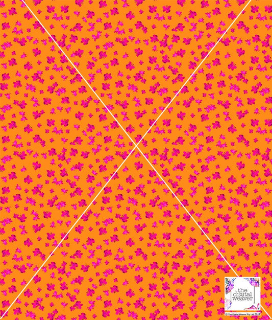 TDW3560_LA144 Abstract Brush mini floral Exclusive Print Design