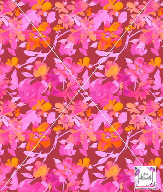 TDW3568_MT008 Summer Vibes Brush floral Exclusive Print Design