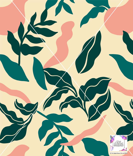 TDW3574_RR007 Cutout Jungle Abstract Exclusive Print Design
