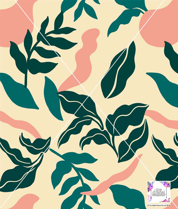 TDW3574_RR007 Cutout Jungle Abstract Exclusive Print Design