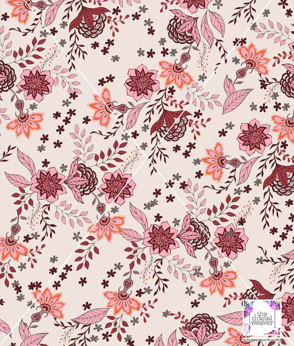 TDW3590_NA019 Bohemian Luxe paisley Floral Exclusive Print Design