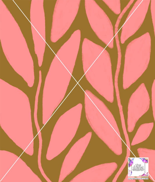 TDW3601_CS003 Leaf Cutout Abstract Exclusive Print Design
