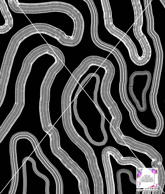 TDW3603_CS006 Mineral Lines MArkings Pattern Exclusive Print Design