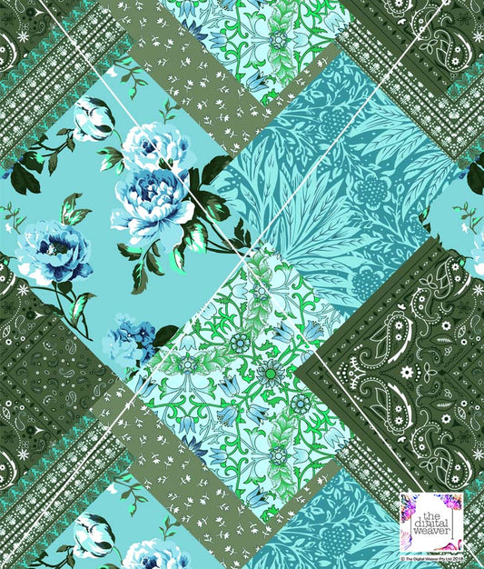 TDW3609_MA244 Gypsy Summer patchwork Exclusive Print Design