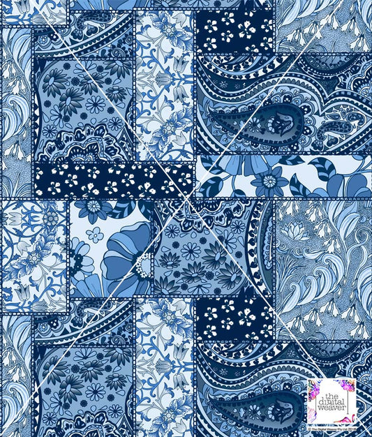 TDW3615_MA250 Springtime Gypsy patchwork Exclusive Print Design