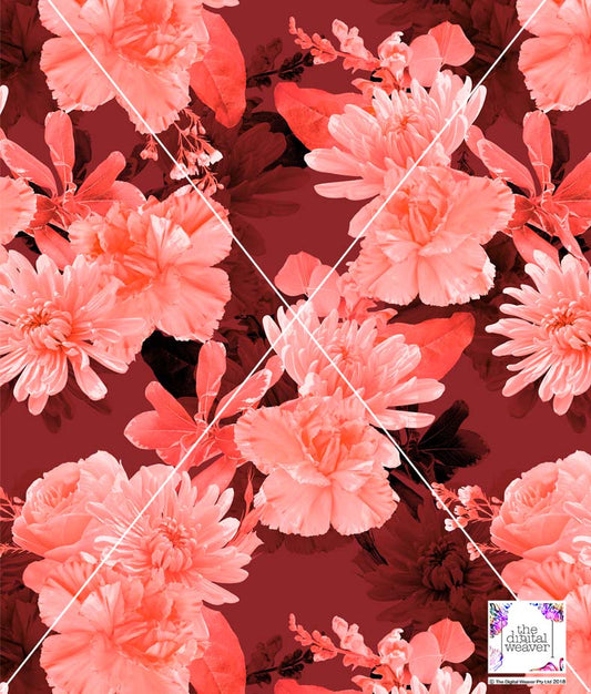 TDW3638_MA262 Dark Romance digital Floral  Exclusive Print Design