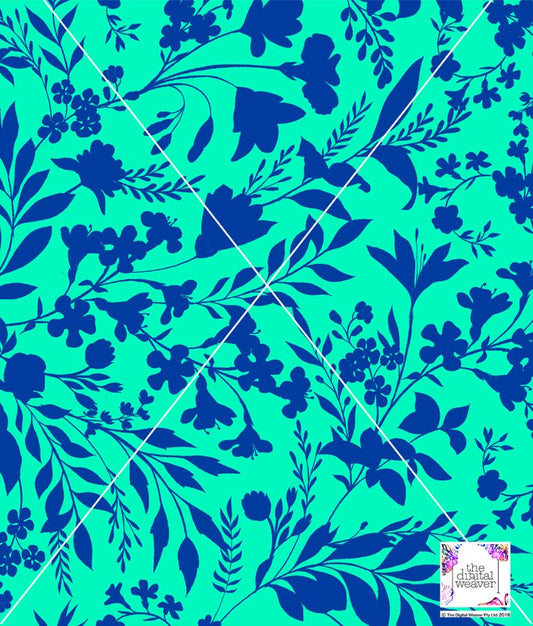 TDW3662_LA161 Bold Spring Stencil Floral Exclusive Print Design