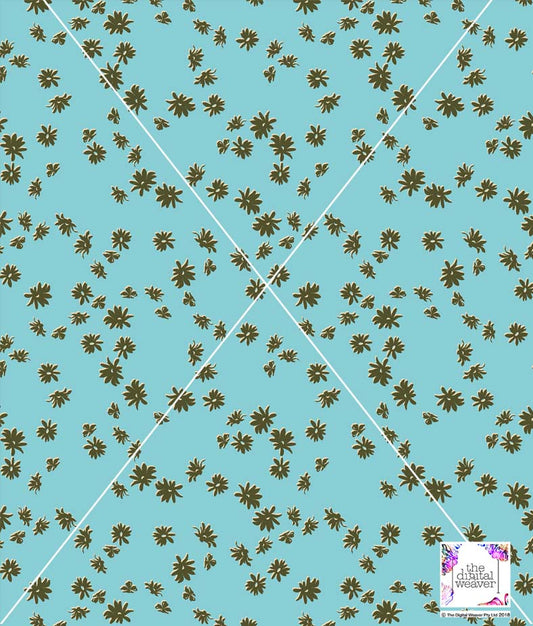TDW3669_LA167 Ditsy Daisy Floral Exclusive Print Design