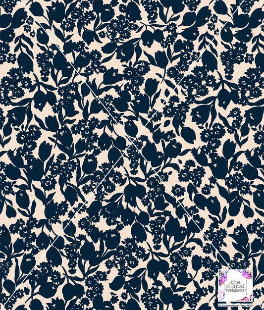 TDW3687_RR015 Tonal Spring Blooms floral Exclusive Print Design