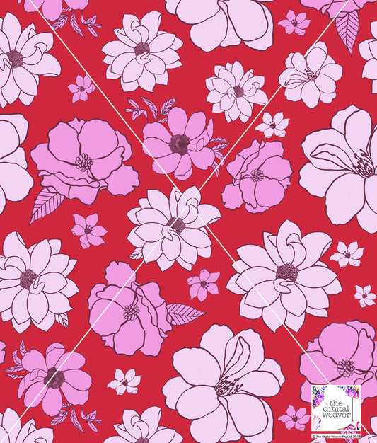 TDW3689_CS012 Bold Bloom floral Exclusive Print Design