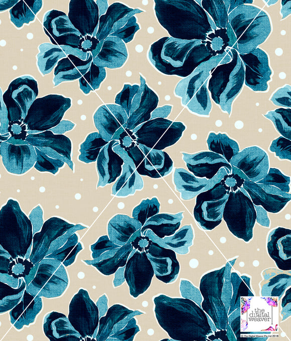 TDW3695_CS017 Ipanema texture Floral Exclusive Print Design