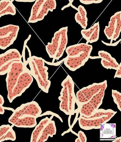 TDW3696_CS018 Rio Leaf Print Exclusive Print Design