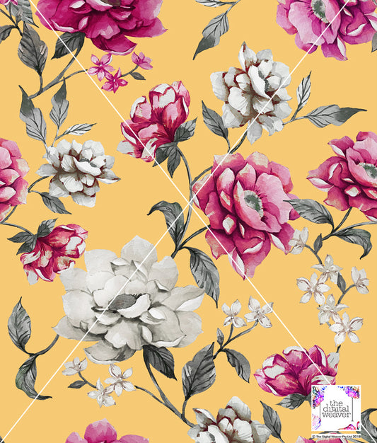 TDW3700_TF103 Paris Garden Bold floral Exclusive Print Design
