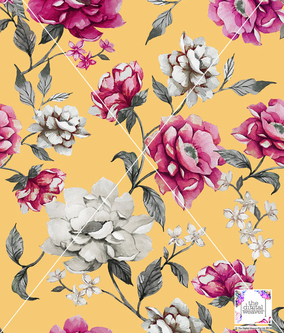 TDW3700_TF103 Paris Garden Bold floral Exclusive Print Design