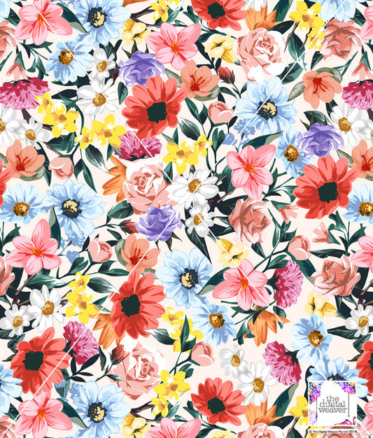 TDW3707_MA292 Bouquet Blooms floral Exclusive Print Design