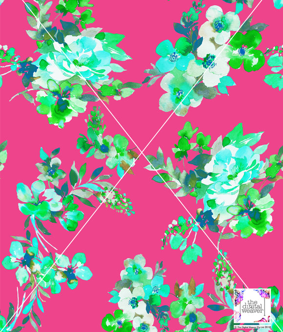TDW3720_TF111 Bold Blooms Floral Exclusive Print Design