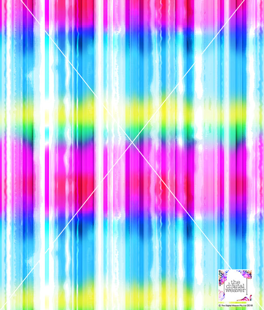 TDW3727_MA294 Rainbow gradient Stripe & spot Exclusive Print Design