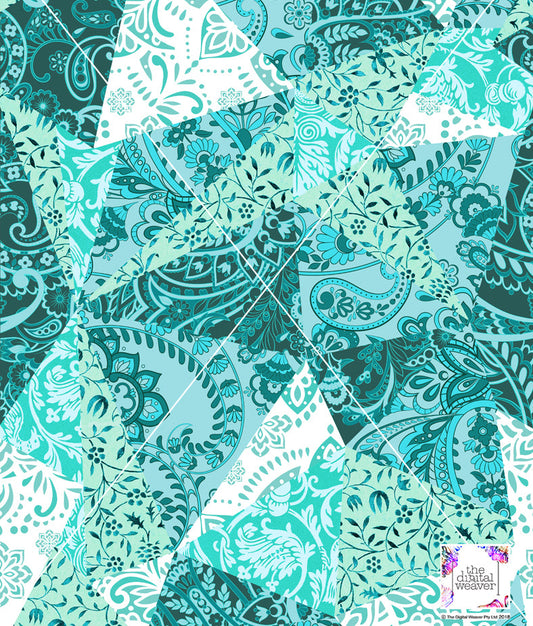 TDW3744_MA307 Patch Triangles Patchwork Exclusive Print Design