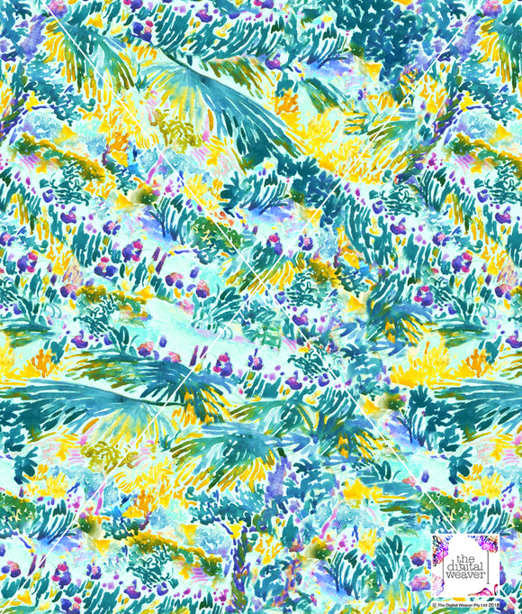 TDW3745_MA308 Impressionist Garden Abstract Exclusive Print Design