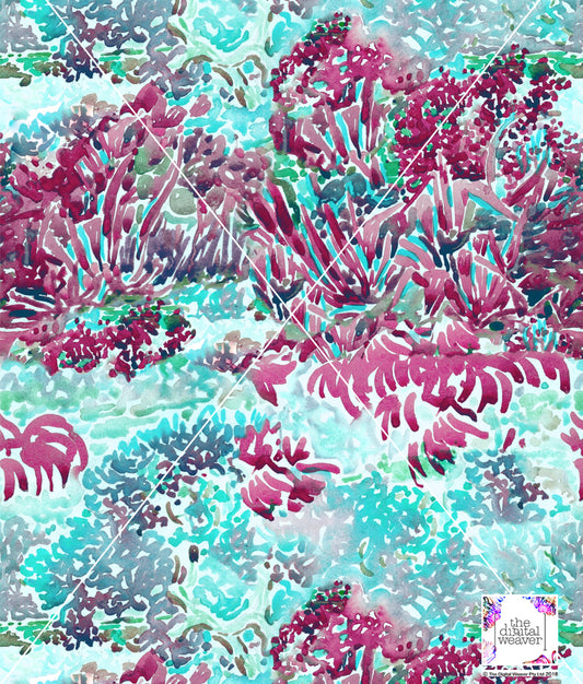TDW3749_LA181 Coral Sea Abstract Exclusive Print Design