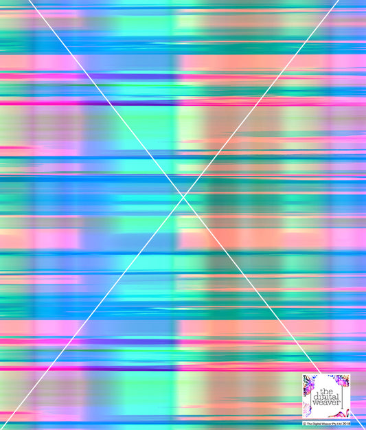 TDW3763_LA184 Aurora Glitch Stripe Exclusive Print Design