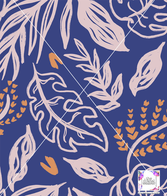 TDW3775_RR018 Tropic Brush Abstract Exclusive Print Design