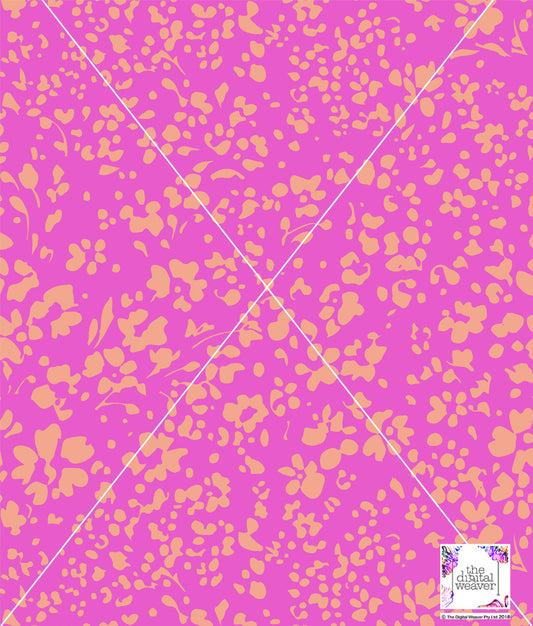 TDW3785_LA191 Tonal Dot Daisy Abstract Floral Exclusive Print Design