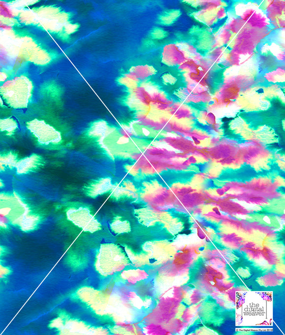 TDW3790_MA322 Coral Reef tie dye Exclusive Print Design