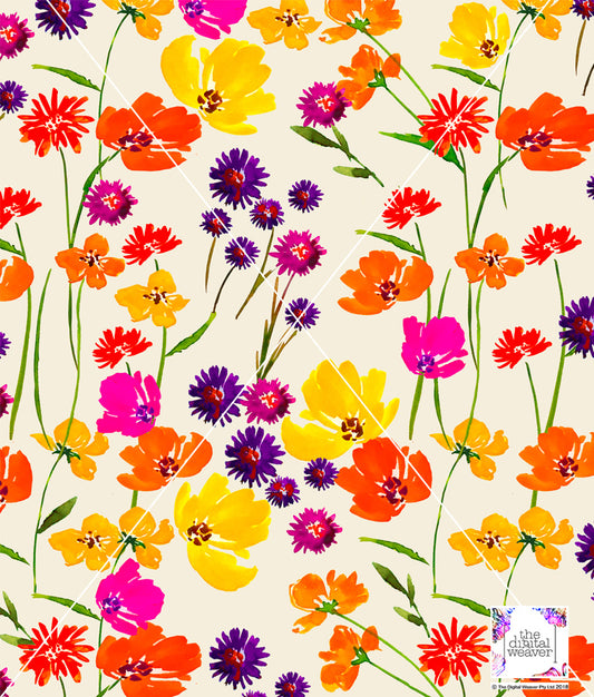 TDW3809_MT022 Petit Field Floral  Exclusive Print Design