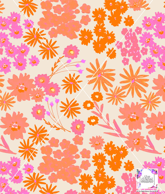 TDW3810_MT023 Daisy Lane Floral Exclusive Print Design