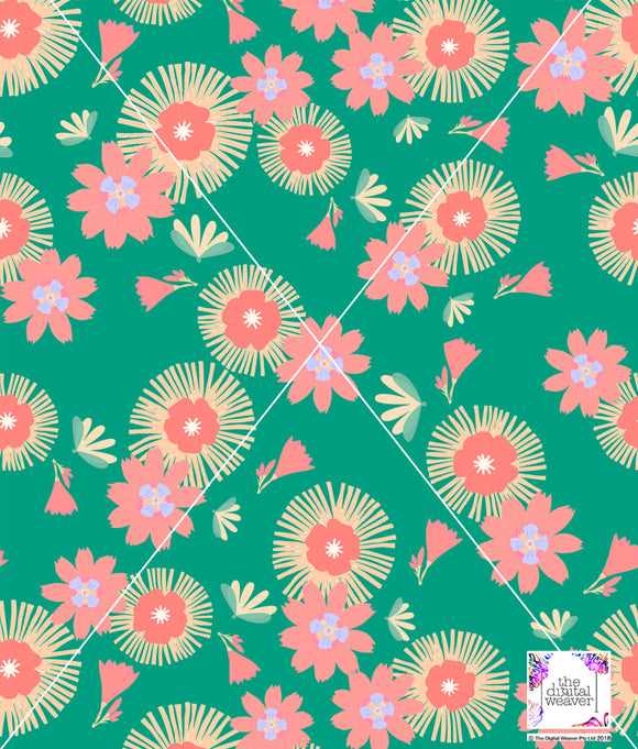 TDW3816_LA193 Lolly Popland Floral Exclusive Print Design