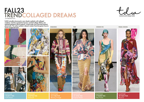 Fall23 TREND Collage Dreams A3 Trend Board Digital File