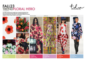 Fall23 TREND Floral Hero A3 Trend Board Digital File