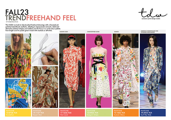 Fall23 TREND Freehand Feel A3 Trend Board Digital File