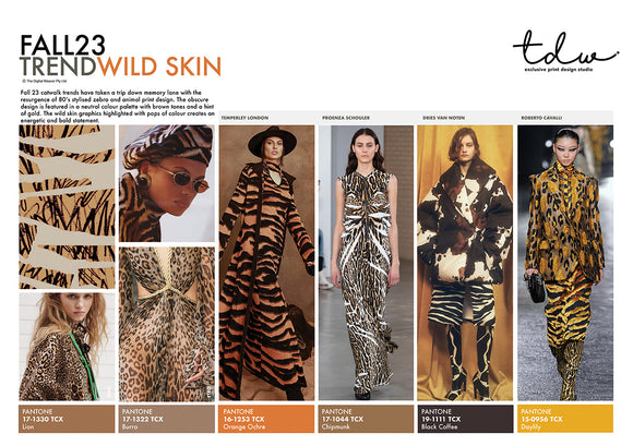 Fall23 TREND New Wild Skin A3 Trend Board Digital File