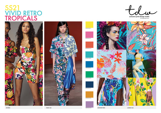 TREND Vivid Retro Tropicals A3 Digital File