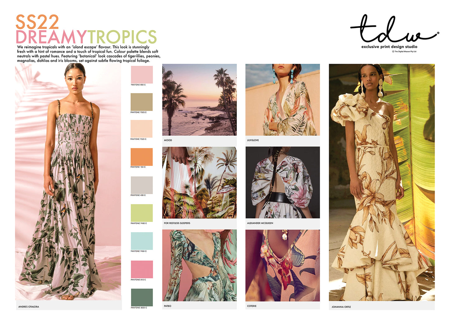 SS22 TREND Dreamy Tropics A3 Digital File
