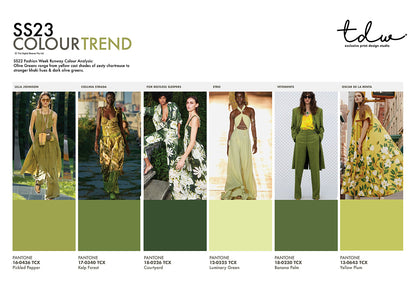 SS23 COLOUR ANALYSIS - DEEP DIVE - 10 PACK