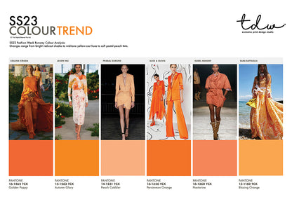 SS23 COLOUR ANALYSIS - DEEP DIVE - 10 PACK