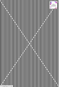 Stripe Vertical - 5mm - Black & White