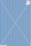 Stripe Vertical - 5mm - Cobalt & White