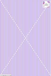Stripe Vertical - 5mm - Lilac & White