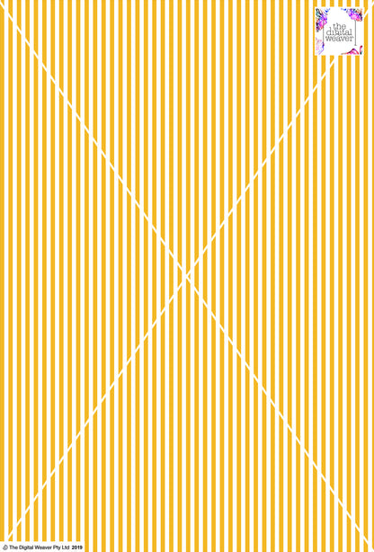 Stripe Vertical - 5mm - Sun Yellow & White