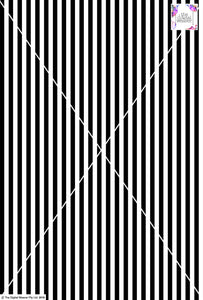 Stripe Vertical - 10mm - Black & White
