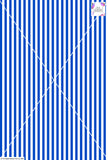 Stripe Vertical - 10mm - Cobalt & White