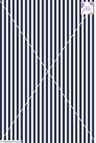 Stripe Vertical - 10mm - Navy Blue & White