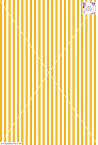 Stripe Vertical - 10mm - Sun Yellow & White